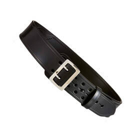 Aker Leather Sam Browne Half-Lined Duty Belt in Black Plain